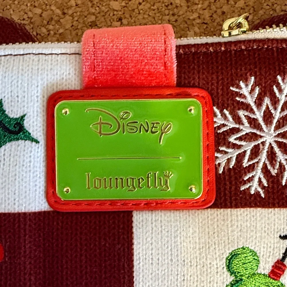 Holiday Minnie Ear Wallet with Red Bow